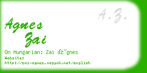 agnes zai business card